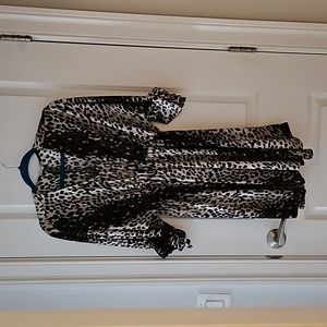 WHITE BIRCH LEOPARD DRESS
